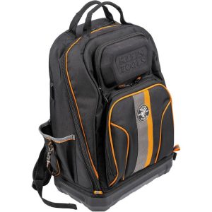 Klein Tools Tradesman Pro XL Tool Bag Backpack with 40 Pockets - Black/Orange