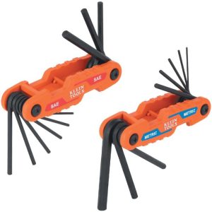 Klein Tools Compact Folding Hex Key Set, SAE & Metric