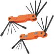 Klein Tools Pro Folding Hex Key Set, SAE & Metric