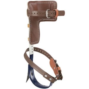 Klein Tools CN1986ARL Pole Climbers Set 1-9/16" Gaffs (17" - 21" Length)