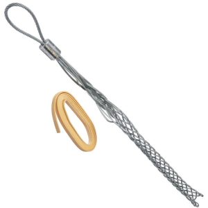 Klein Tools KSSK125-1 Double-Weave Slack-Pulling Mesh Grip with Offset Flexible Eye (1.25" - 1.49" Diameter) (16" Long)