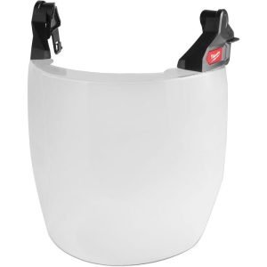 Milwaukee Bolt Full Face Shield for Safety Helmets with No Brim - Clear