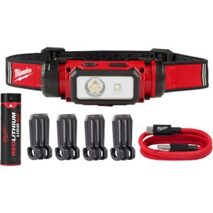 Milwaukee 2163-21 USB Rechargeable Hard Hat Headlamp (600 Lumens)