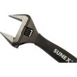 Sunex Tools Widemouth Series Adjustable Wrench 8"